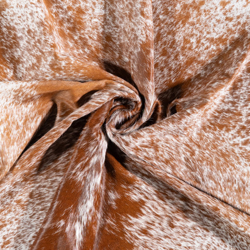 Brazilian Brown Salt and Pepper Cowhide Rug Size 6'6" L x 5'7" W 5867