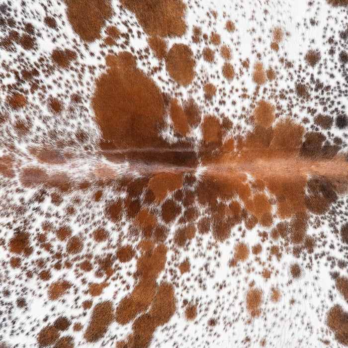 Brazilian Brown Salt and Pepper Cowhide Rug Size 6'7" L x 5'5" W 5868