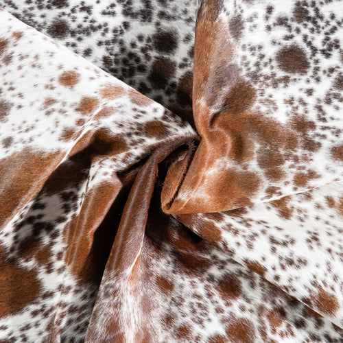 Brazilian Brown Salt and Pepper Cowhide Rug Size 6'7" L x 5'5" W 5868