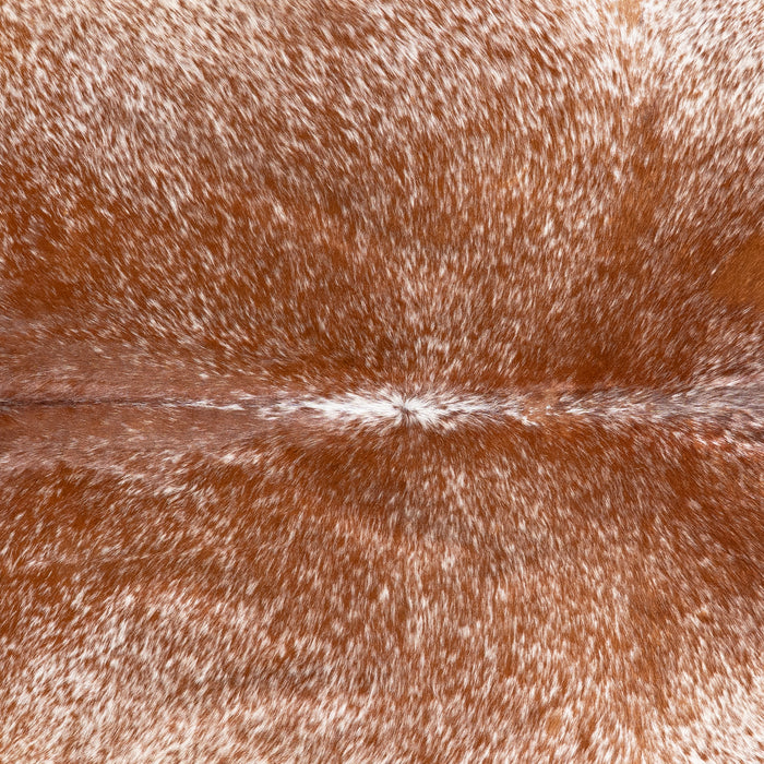 Brazilian Brown Salt and Pepper Cowhide Rug Size 6'8" L x 5'9" W 5869