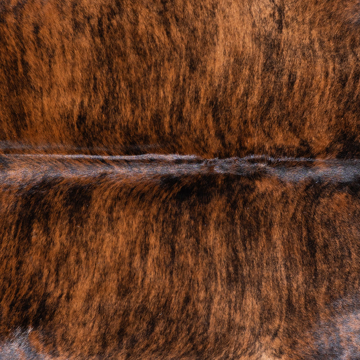 Brazilian Brindle White Belly Cowhide Rug Size 7'8" L x 6'9" W 5669