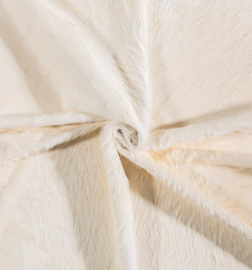 Brazilian White Cowhide Rug Size 8'2" L x 6'10" W 6066