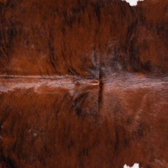 Brazilian Brindle White Belly Cowhide Rug Size 8'2" L x 7'2" W 5670