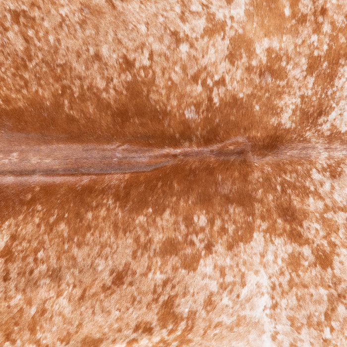 Brazilian Brown Salt and Pepper Cowhide Rug Size 7'1" L x 6'1" W 5870