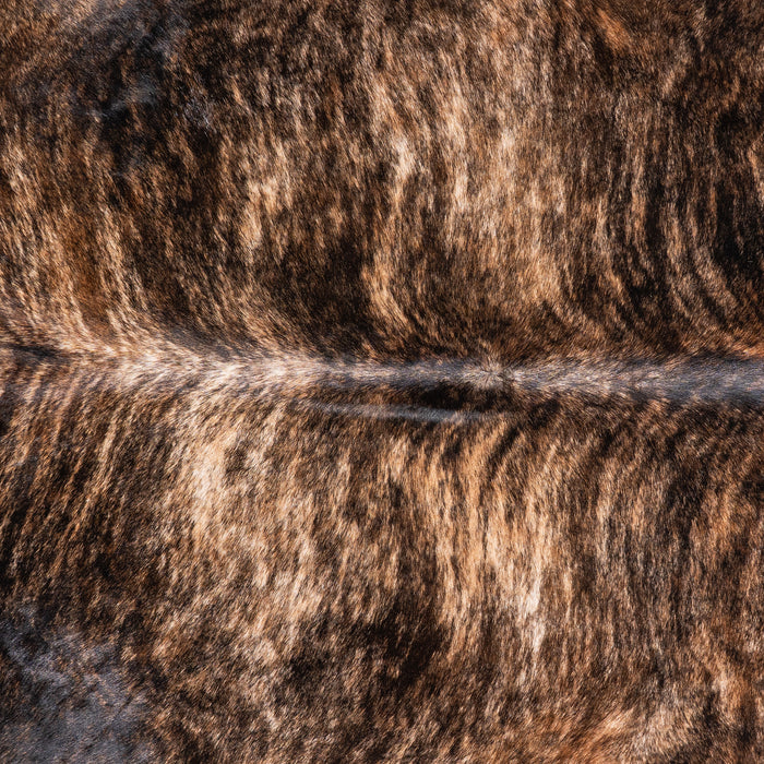 Brazilian Brindle Cowhide Rug Size 7'2" L x 6'7" W 4652