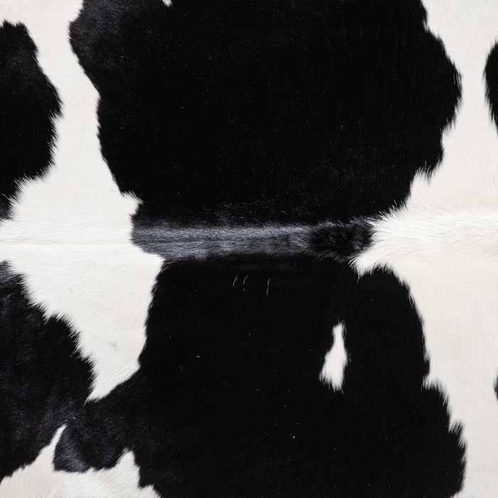 Brazilian Black and White Cowhide Rug Size 6'7" L x 6'5" W 5372