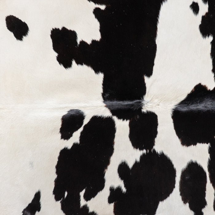 Brazilian Black and White Cowhide Rug Size 6'8" L x 6'1" W 5373