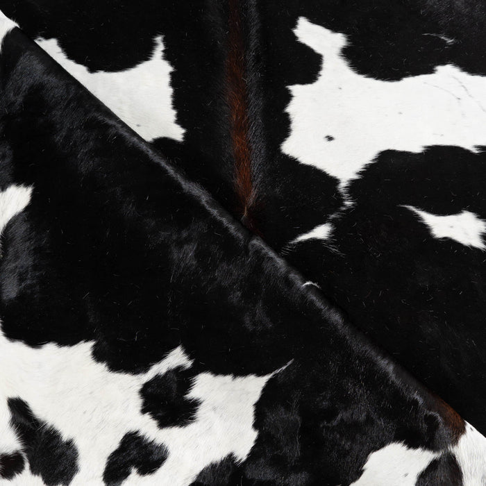 Black and White Cowhide Rug Size 8'2" L x 6'4" W 6433