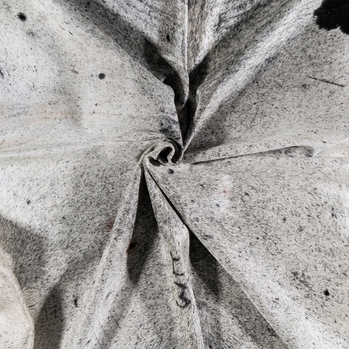 Brazilian Black Salt and Pepper Cowhide Rug Size 8'3" L x 7'0" W 4560