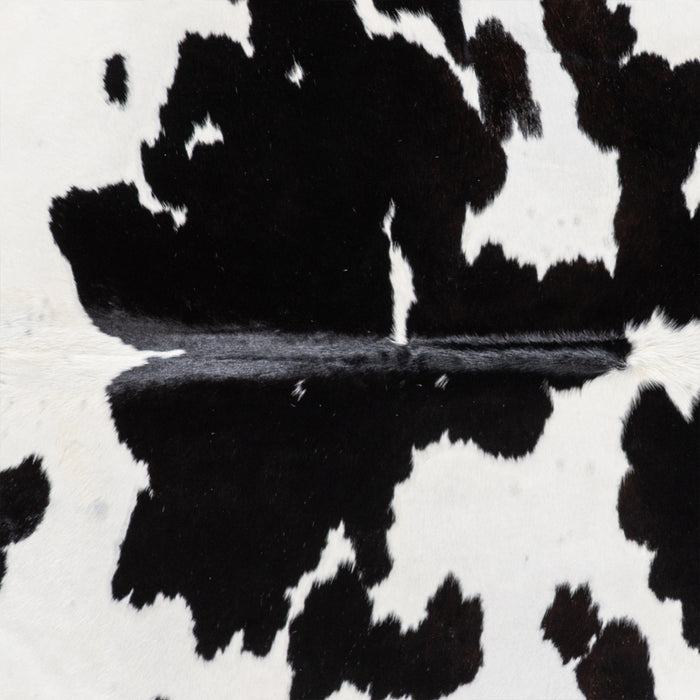 Brazilian Black and White Cowhide Rug Size 6'7" L x 6'0" W 5374