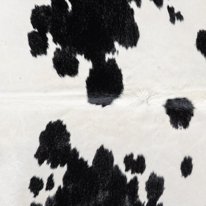 Brazilian Black and White Cowhide Rug Size 7'5" L x 5'11" W 5375
