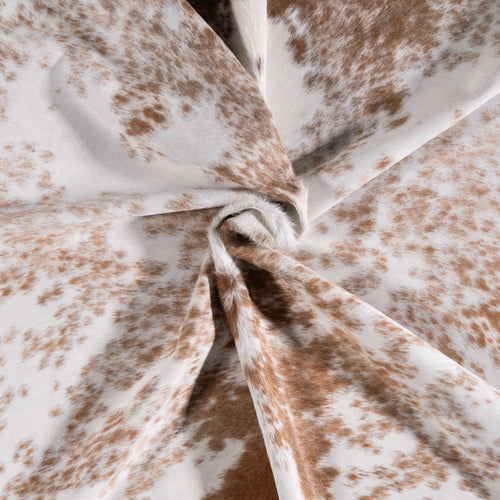 Brazilian Palomino and White Cowhide Rug Size 6'4" L x 5'9" W 3447