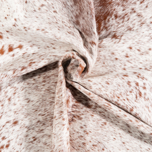 Brazilian Brown Salt and Pepper Cowhide Rug Size 7'2" L x 7'9" W 5874