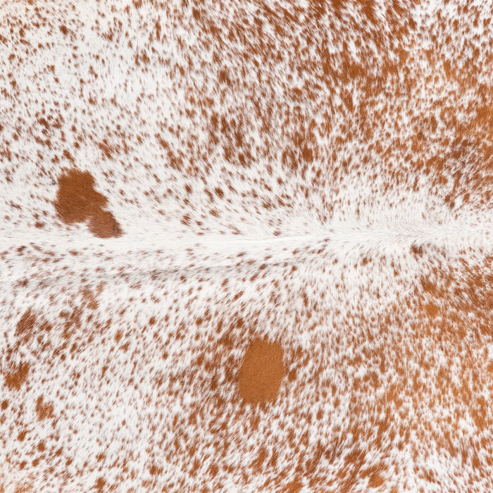 Brazilian Brown Salt and Pepper Cowhide Rug Size 6'6" L x 5'7" W 5875