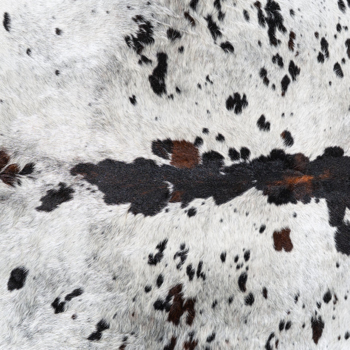 Black Salt and Pepper Cowhide Rug Size 8'7" L x 8'2" W 6238