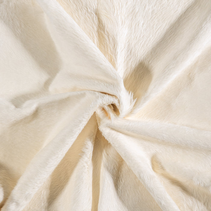 Brazilian White Cowhide Rug Size 8'9" L x 6'11" W 6073