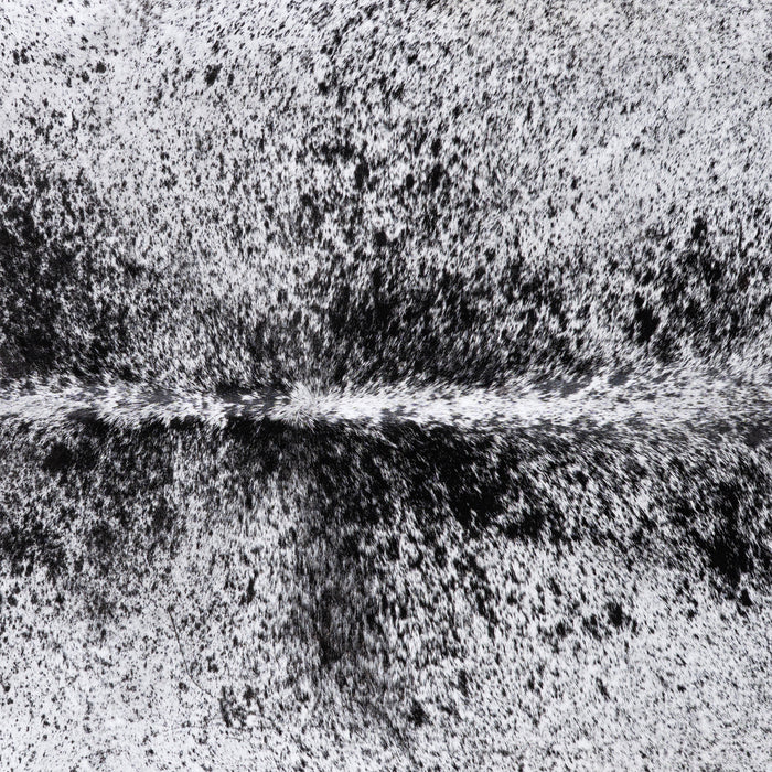 Brazilian Black Salt and Pepper Cowhide Rug Size 6'11" L x 6'3" W 6077