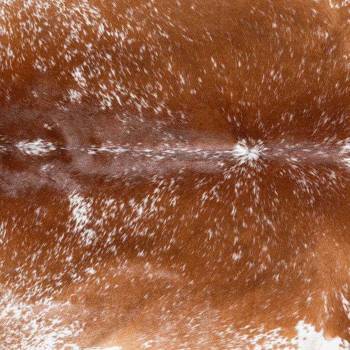 Brazilian Brown Salt and Pepper Cowhide Rug Size 7'1" L x 6'4" W 5881