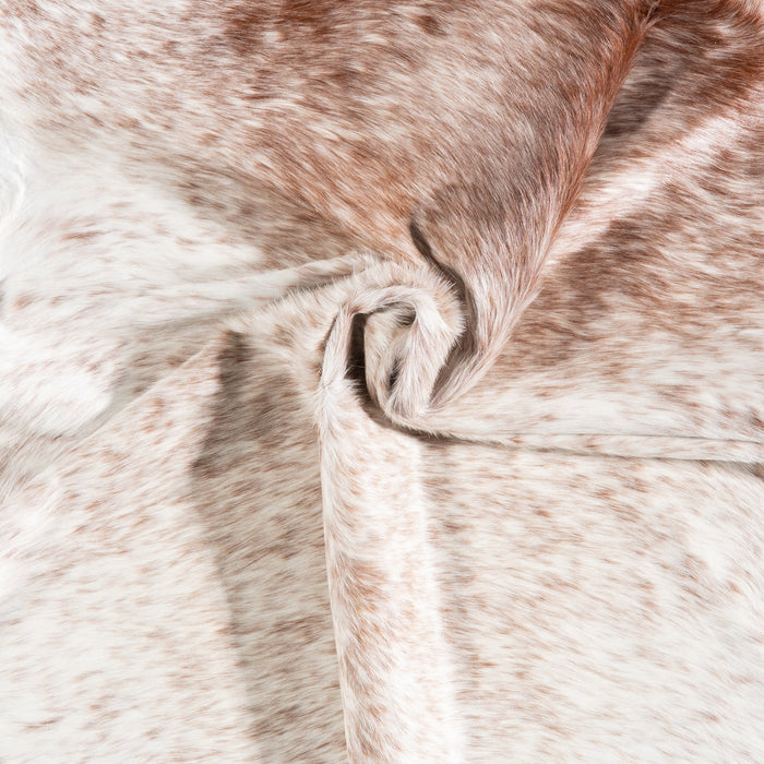 Brazilian Brown Salt and Pepper Cowhide Rug Size 6'11" L x 5'9" W 5883