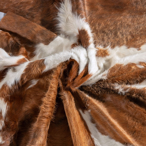 Tricolor Cowhide Rug Size 7'8" L x 7'0" W 6439