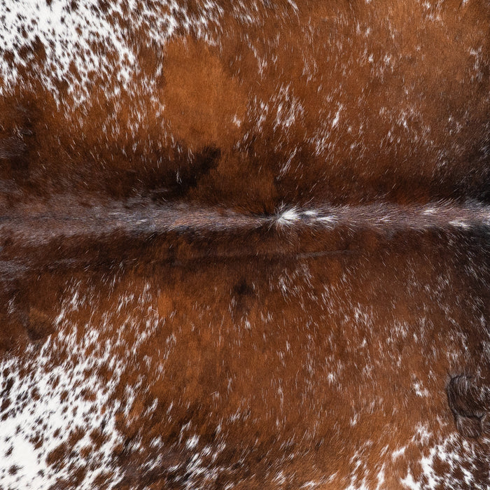 Brazilian Brown Salt and Pepper Cowhide Rug Size 6'8" L x 6'5" W 5884