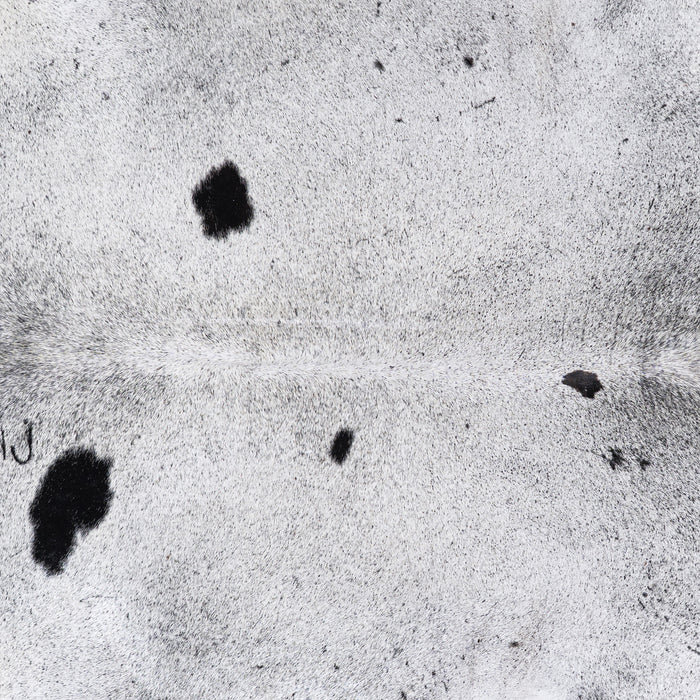 Brazilian Black Salt and Pepper Cowhide Rug Size 8'1" L x 7'2" W 4573