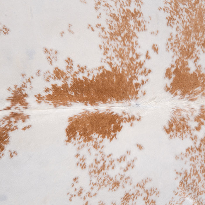 Brazilian Palomino and White Cowhide Rug Size 7'11" L x 7'4" W 3455