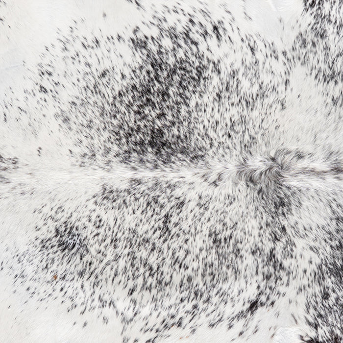 Brazilian Black Salt and Pepper Cowhide Rug Size 7'5" L x 6'10" W 5184