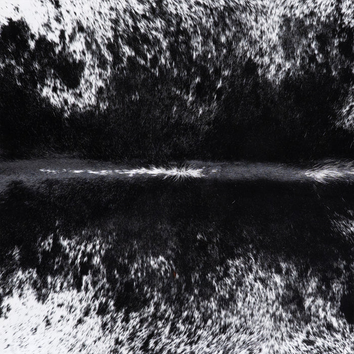 Brazilian Black Salt and Pepper Cowhide Rug Size 7'4" L x 7'2" W 6085