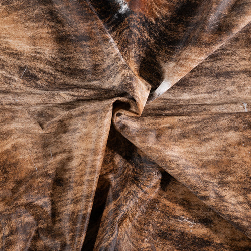 Vintage Brindle Cowhide Rug Size 9'0" L x 7'6" W 5587