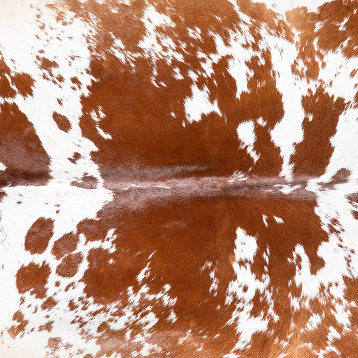 Brazilian Brown Salt and Pepper Cowhide Rug Size 7'4" L x 7'0" W 5888