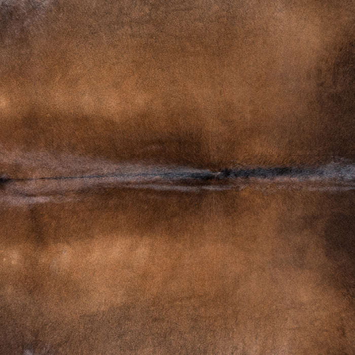 Brazilian Mahogany Cowhide Rug Size 7'9" L x 7'6" W 4577