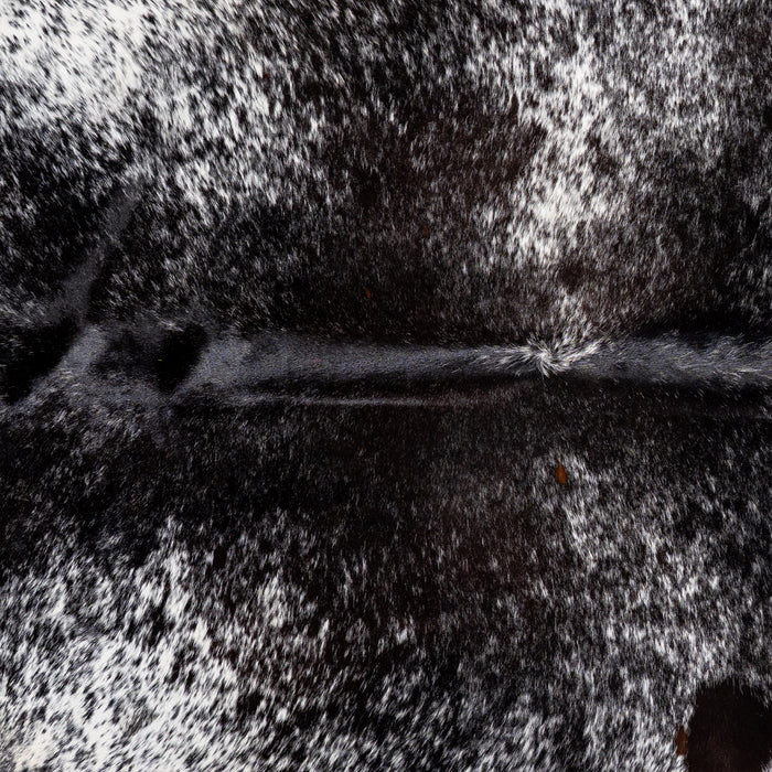Brazilian Black Salt and Pepper Cowhide Rug Size 8'2" L x 7'6" W 5187