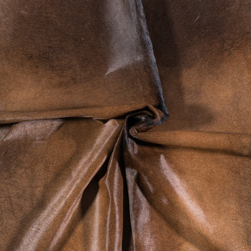 Brazilian Mahogany Cowhide Rug Size 7'9" L x 7'6" W 4577