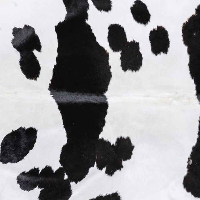 Brazilian Black and White Cowhide Rug Size 7'11" L x 6'8" W 4674