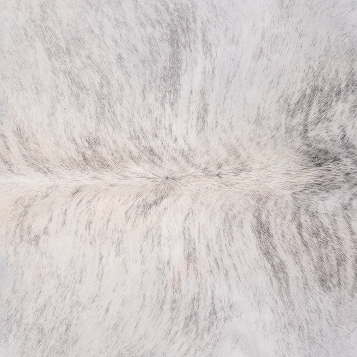 Brazilian Light Grey Brindle Cowhide Rug Size 6'10" L x 5'9" W 3459