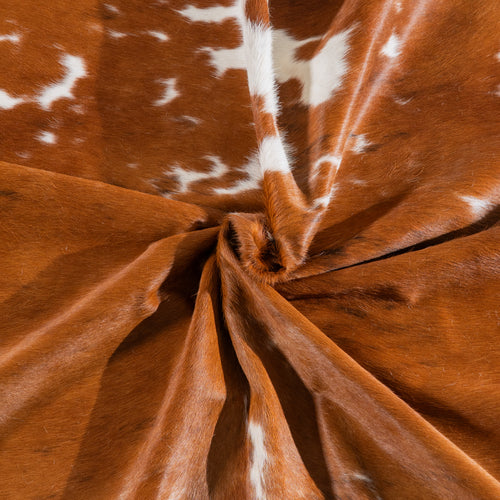 Tricolor Cowhide Rug Size 8'0" L x 7'3" W 5446