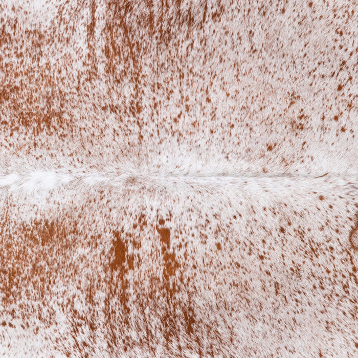 Brazilian Brown Salt and Pepper Cowhide Rug Size 7'7" L x 7'0" W 6091