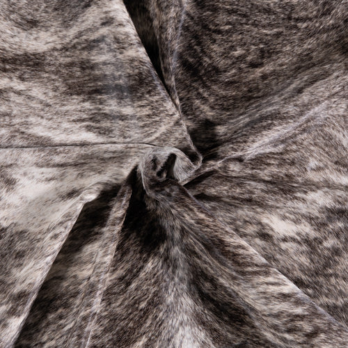 Brazilian Light Grey Brindle Cowhide Rug Size 6'7" L x 5'3" W 3460