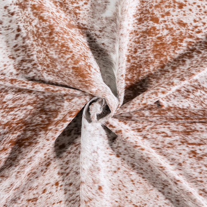 Brazilian Brown Salt and Pepper Cowhide Rug Size 7'7" L x 7'0" W 6091