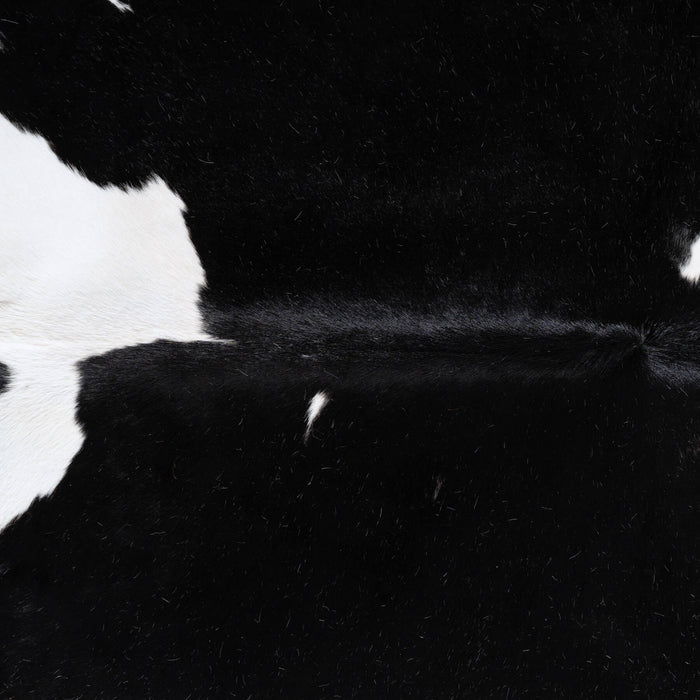 Black and White Cowhide Rug Size 7'6" L x 6'8" W 6446