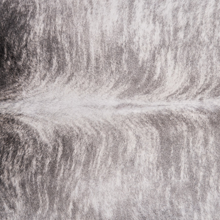 Brazilian Light Grey Brindle Cowhide Rug Size 7'5" L x 6'11" W 3462