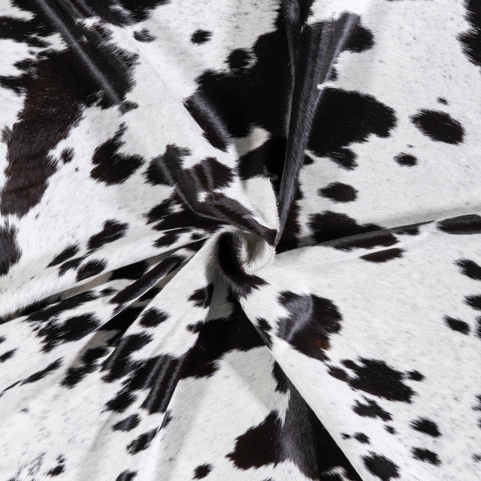 Brazilian Black and White Cowhide Rug Size 7'3" L x 6'6" W 4680