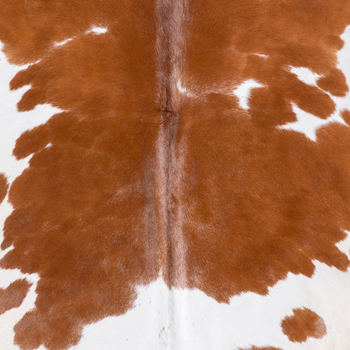 Brazilian Brown and White Cowhide Rug Size 7'4" L x 6'8" W 5898