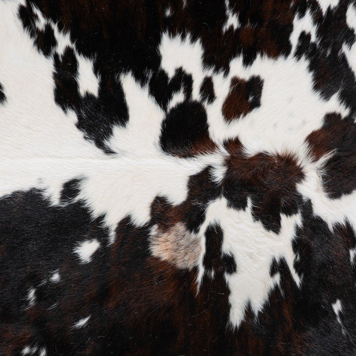 Black and White Cowhide Rug Size 7'1" L x 7'3" W 5450