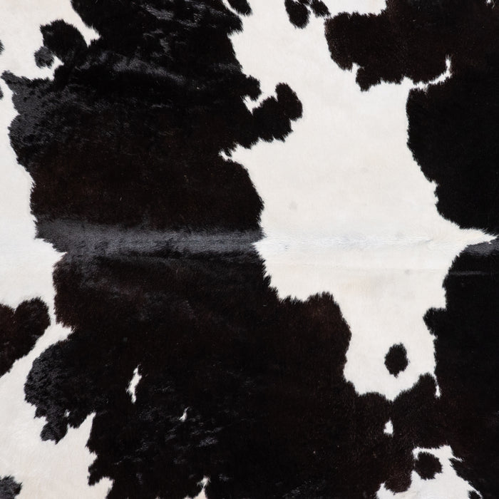 Brazilian Black and White Cowhide Rug Size 7'5" L x 5'10" W 4683