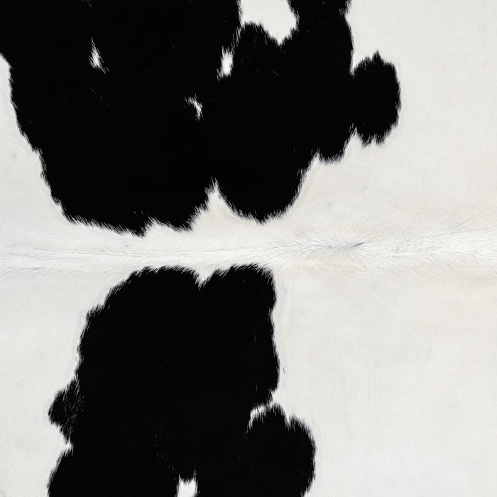 Brazilian Black and White Cowhide Rug Size 7'4" L x 5'8" W 3653