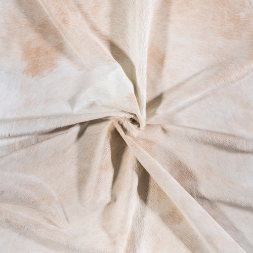 Brazilian Palomino and White Cowhide Rug Size 7'10" L x 7'7" W 4591