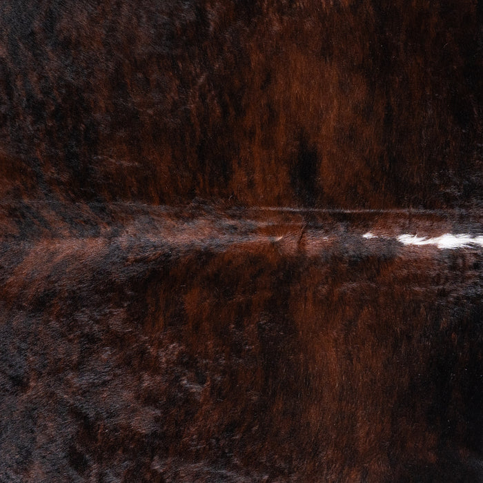 Brazilian Brindle White Belly Cowhide Rug Size 7'3" L x 6'3" W 5705