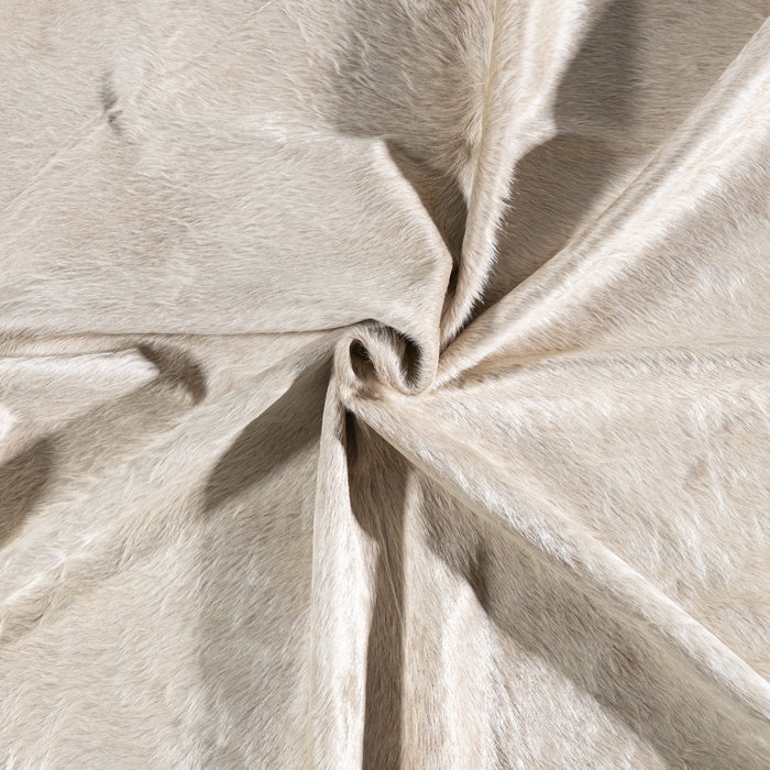 Brazilian Champagne Cowhide Rug Size 7'6" L x 6'8" W 5202